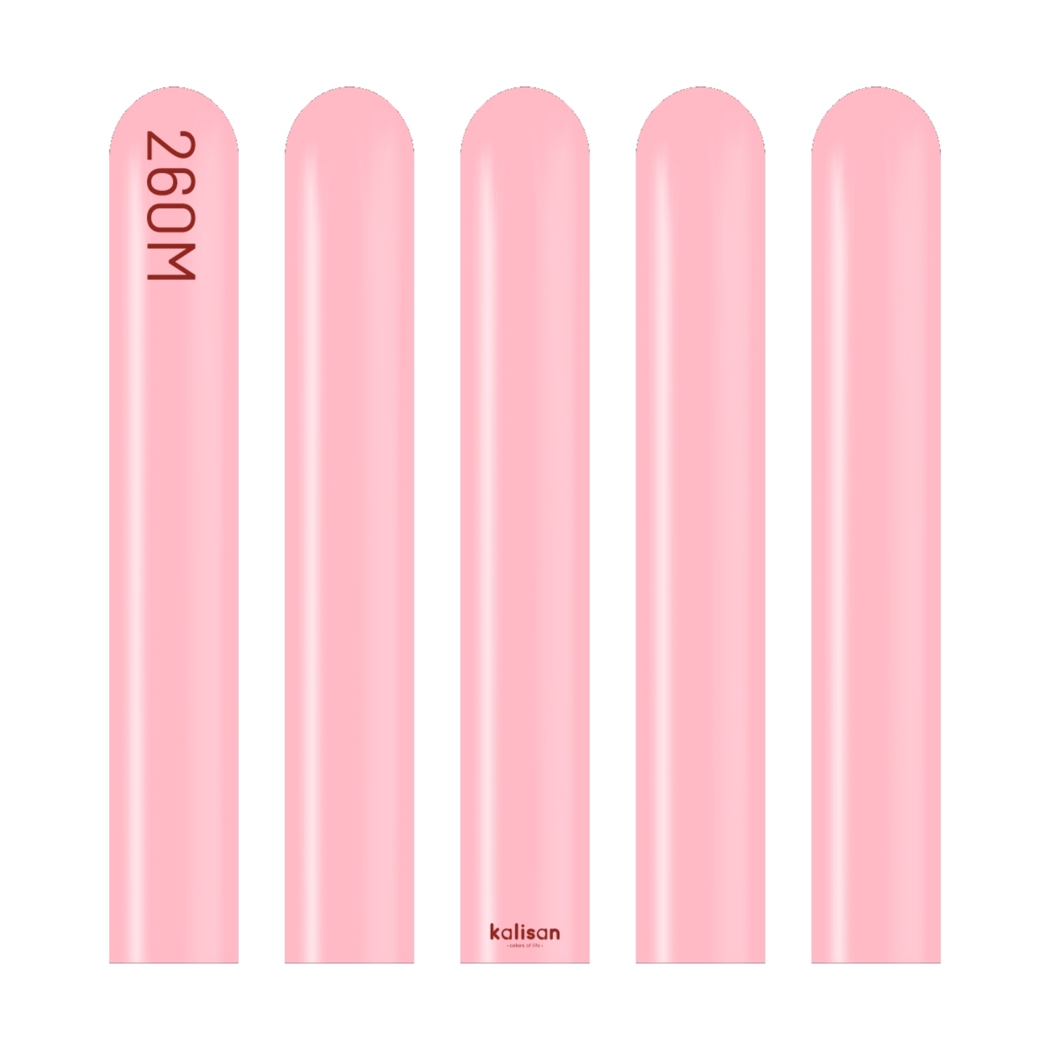 Modelovací balonky růžové, Standard Flamingo Pink 260M – 100 ks