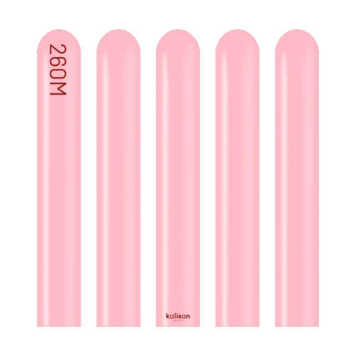 Levně Modelovací balonky růžové, Standard Flamingo Pink 260M – 100 ks
