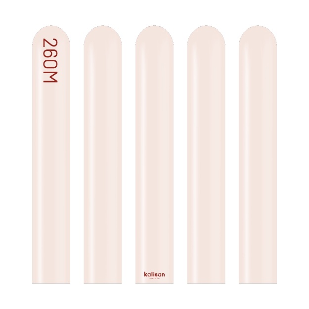 Obrázok z Modelovacie balóniky púdrovo ružové, Standard Pink Blush 260M – 100 ks