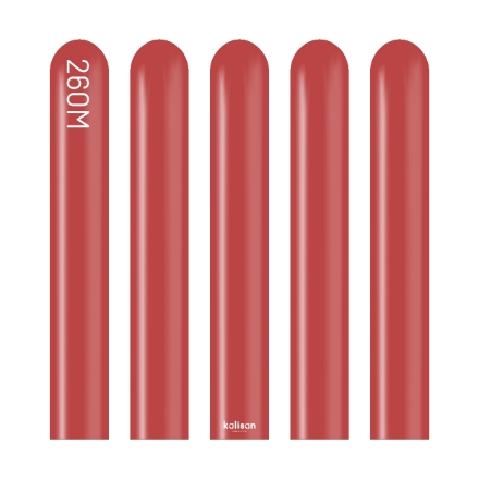 Obrázek Modelovací balonky tmavě červené, Standard Deep Red 260M – 100 ks