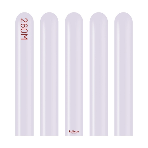 Modelovací balonky světle fialové, Macaron Lilac 260M – 100 ks