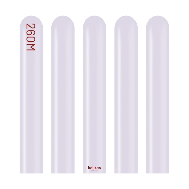 Obrázek Modelovací balonky světle fialové, Macaron Lilac 260M – 100 ks