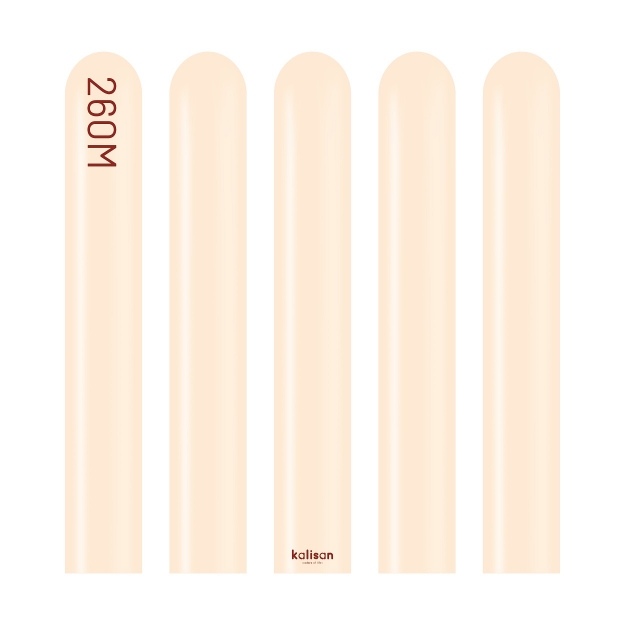 Obrázok z Modelovacie balóniky lososové, Macaron Salmon 260M – 100 ks