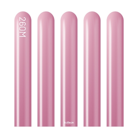 Obrázok z Modelovacie balóniky ružové, Mirror Pink 260M - 50 ks
