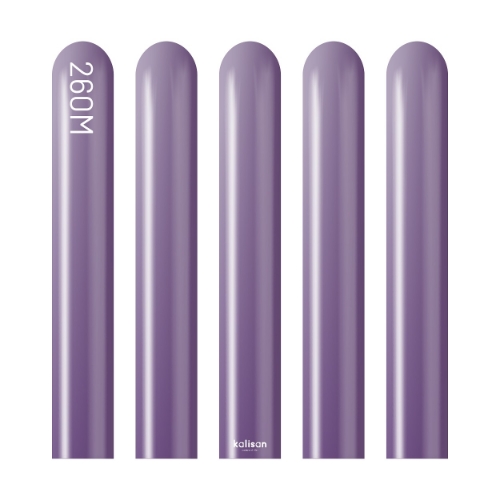 Levně Modelovací balonky fialové, Mirror Violet 260M – 50 ks