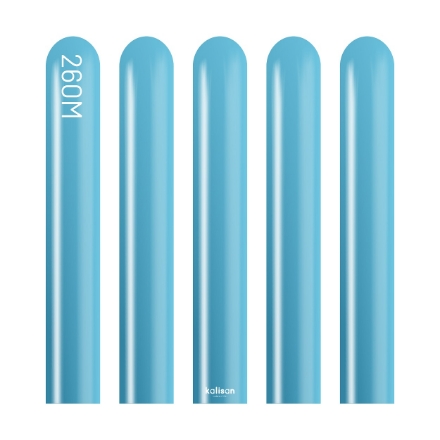 Obrázek Modelovací balonky modré, Mirror Blue 260M – 50 ks