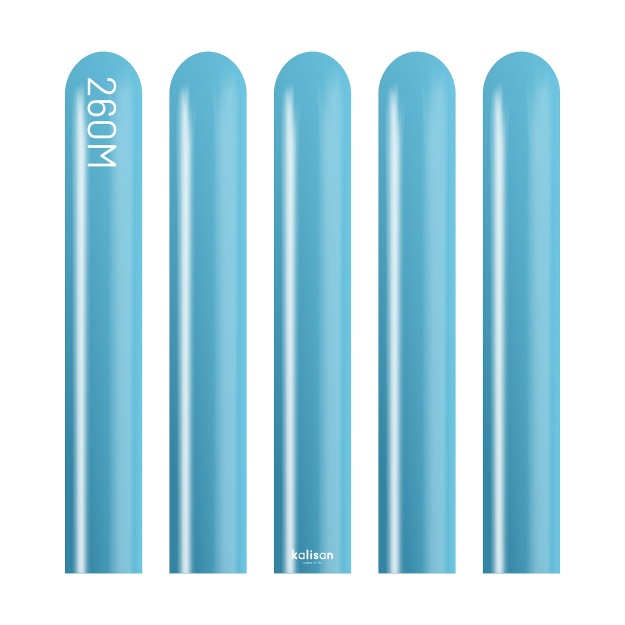Obrázok z Modelovacie balóniky modré, Mirror Blue 260M - 50 ks