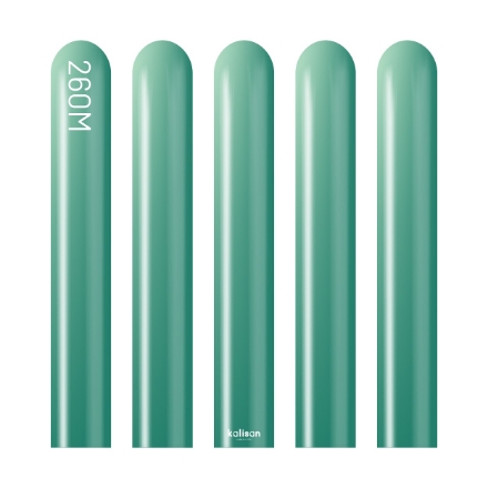 Obrázek Modelovací balonky zelené, Mirror Green 260M – 50 ks