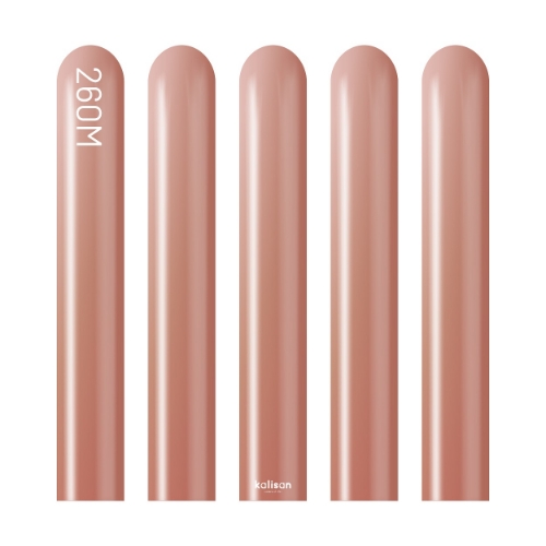Levně Modelovací balonky růžovo-zlaté, Mirror Rose Gold 260M – 50 ks