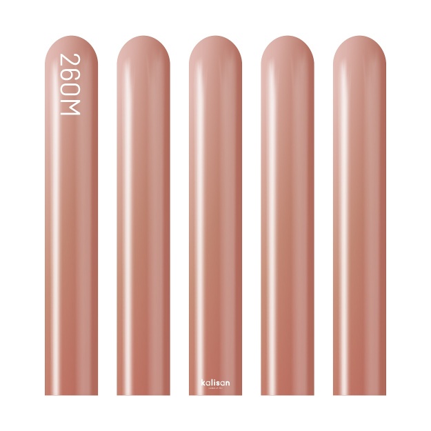 Obrázek z Modelovací balonky růžovo-zlaté, Mirror Rose Gold 260M – 50 ks 