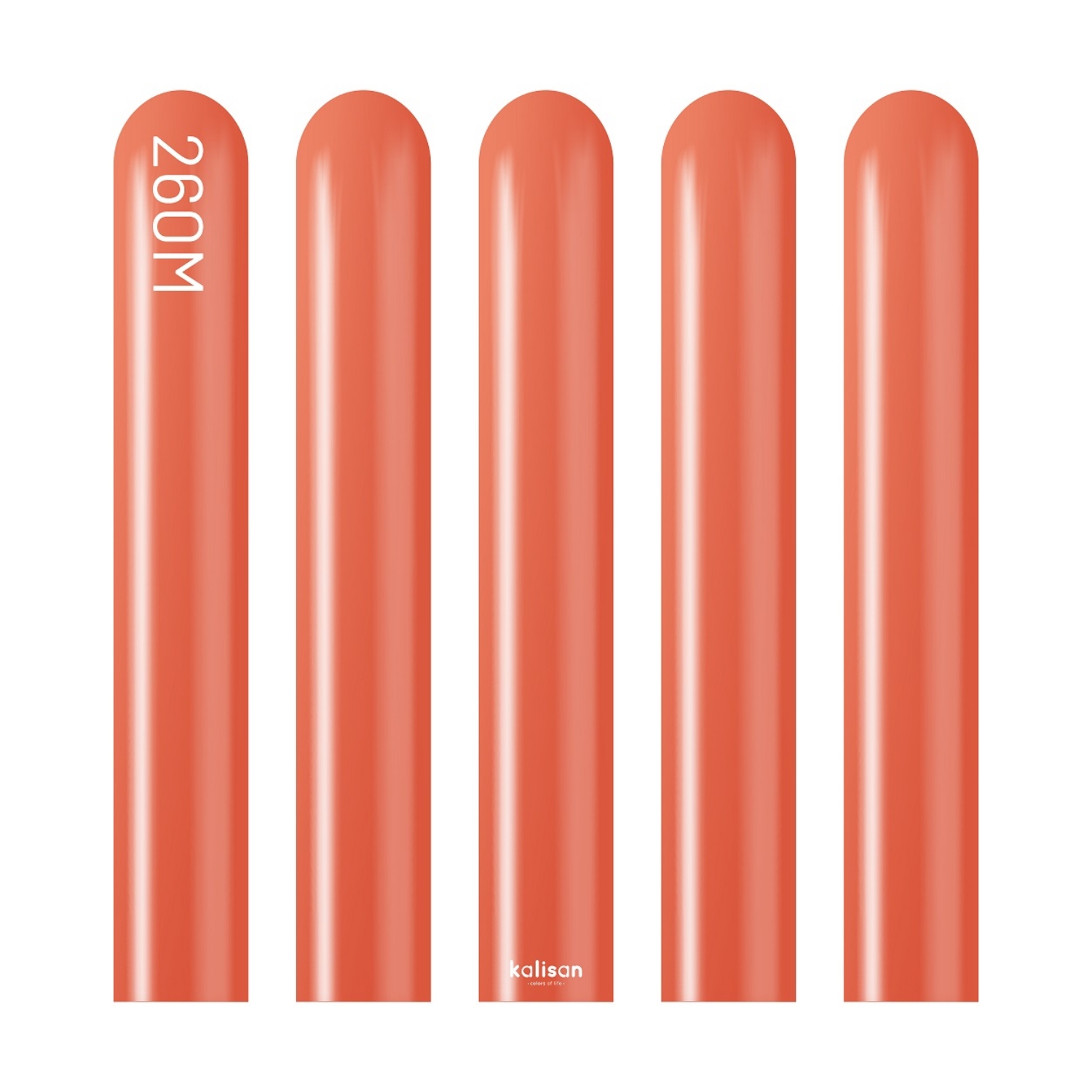 Modelovací balonky červené, Mirror Red 260M – 50 ks