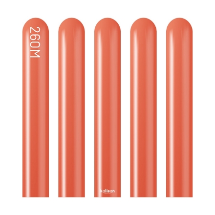 Obrázok z Modelovacie balóniky červené, Mirror Red 260M - 50 ks