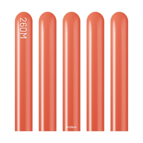 Levně Modelovací balonky červené, Mirror Red 260M – 50 ks