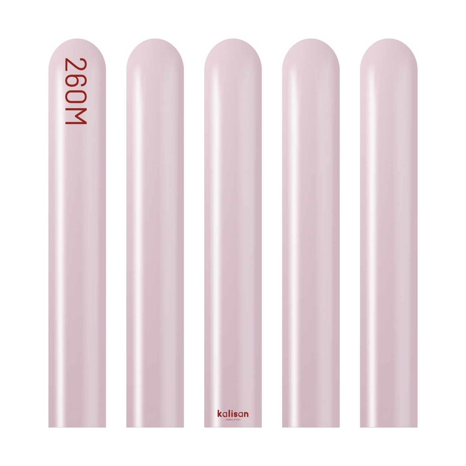 Modelovací balonky růžovo-zlaté, Mirror Pink Gold 260M – 50 ks