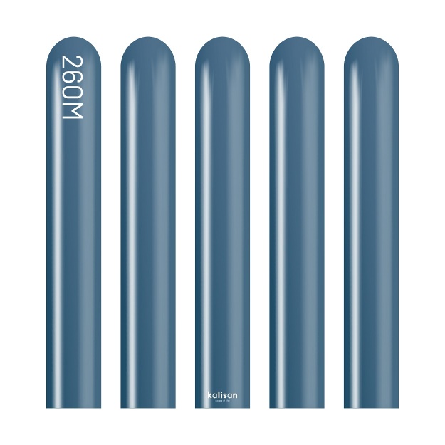 Obrázek z Modelovací balonky tmavě modré, Mirror Navy 260M – 50 ks 