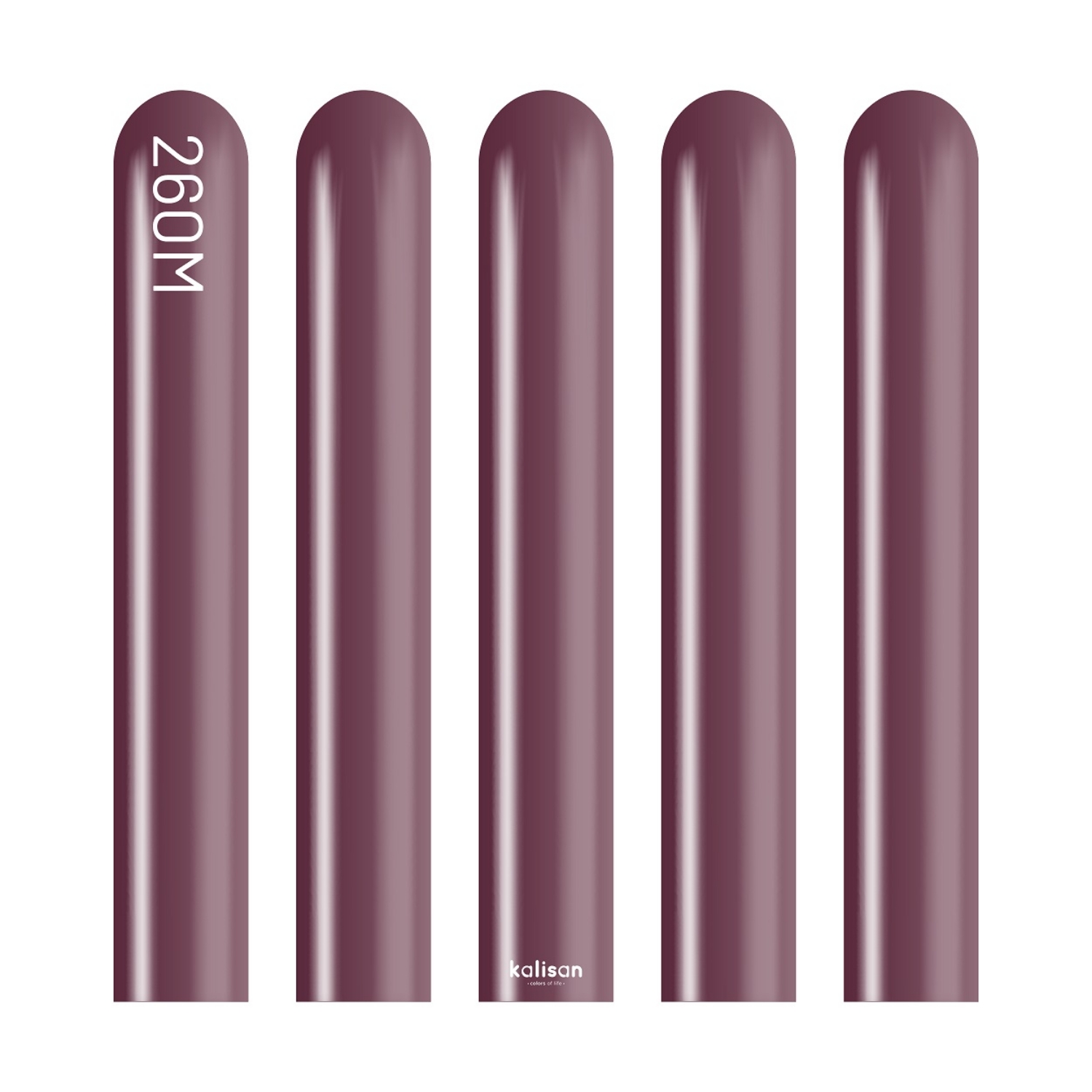 Modelovací balonky vínové, Mirror Burgundy 260M – 50 ks