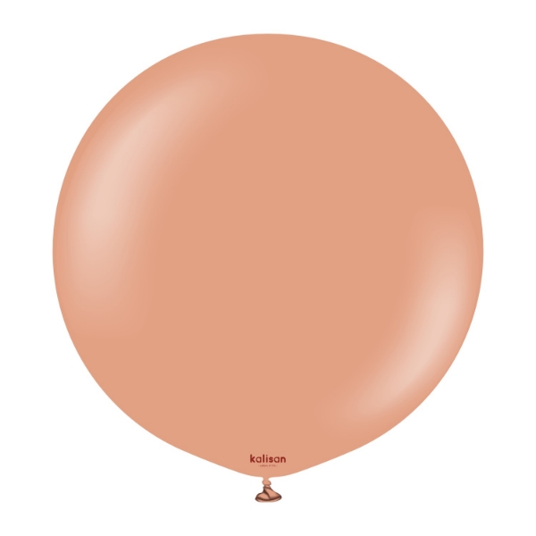 Balonek růžovo-hnědý, Standard Clay Pink 45 cm/18"