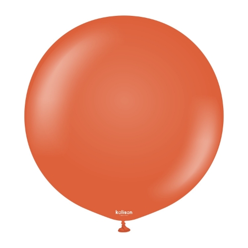 Balónik hrdzavo oranžový, Retro Rust Orange 45 cm/18"