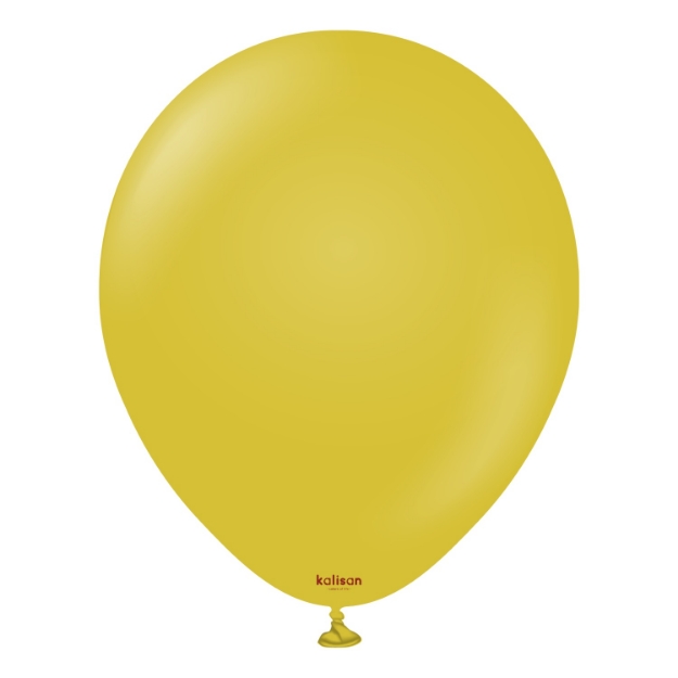 Obrázek Balonky hořčicově žluté, Retro Mustard 30 cm/12" – 100 ks