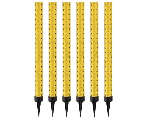 Levně Zlaté dortové fontánky 18 cm – 6 ks