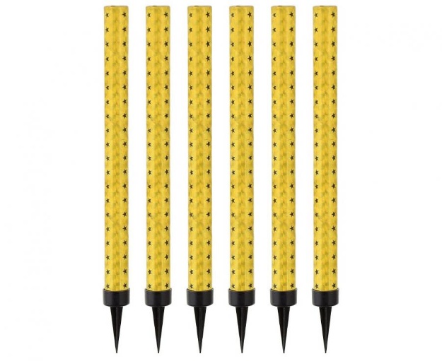 Obrázok z Zlaté tortové fontánky 18 cm - 6 ks