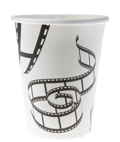 Levně Papírové kelímky Movie Night 270 ml - 10 ks