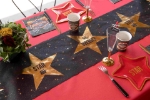 Obrázek z Stolová šerpa Movie Night Hollywood – černozlatá 5 m 