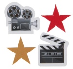 Obrázek z Konfety na stůl Movie Night Hollywood – filmové motivy, 50 ks 