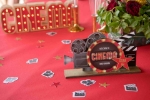 Obrázek z Dřevěná dekorace Hollywood Movie Night – filmová kamera a hvězda 