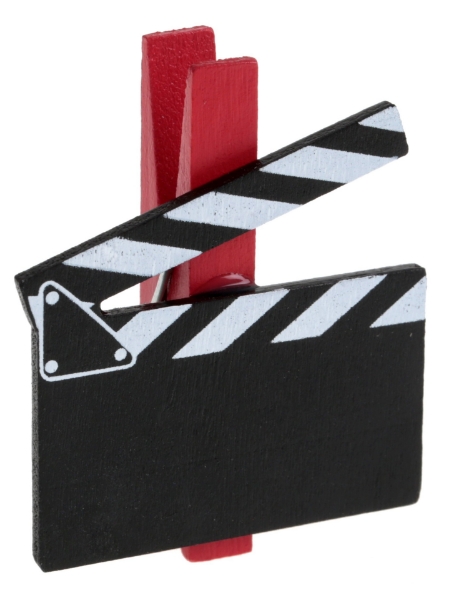 Tabulka na kolíčku Hollywood – 5 x 5 cm, 6 ks