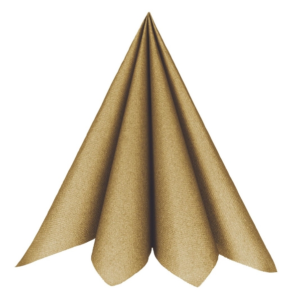 Ubrousky Airlaid zlaté 40 x 40 cm – 20 ks