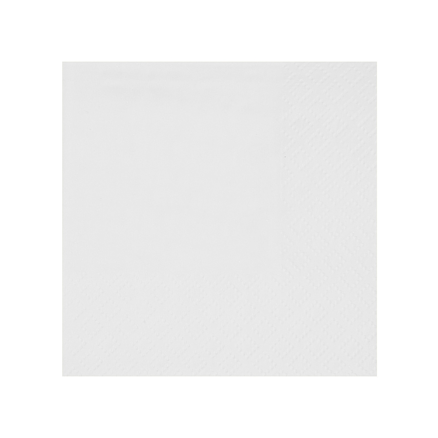 Levně Papírové ubrousky bílé – koktejlové, 21 × 20 cm, 25 ks
