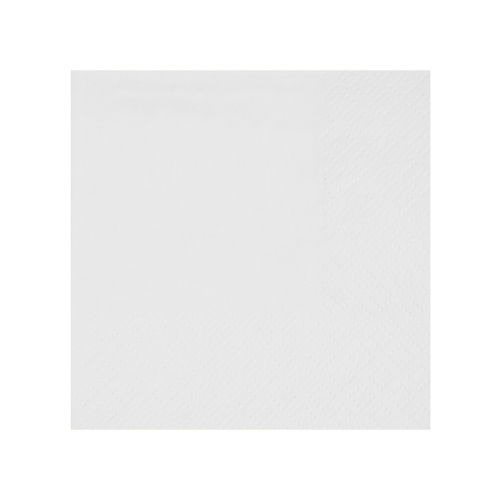 Levně Papírové ubrousky bílé – koktejlové, 21 × 20 cm, 25 ks