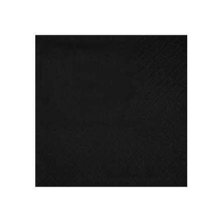Obrázok z Koktailové obrúsky čierne - 21 × 20 cm, 25 ks