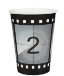 Obrázek z Papírové kelímky The Cinema – filmová klapka, 270 ml, 10 ks 