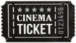 Obrázek z Ubrousky The Cinema – motiv vstupenky, 40 x 33 cm, 20 ks 
