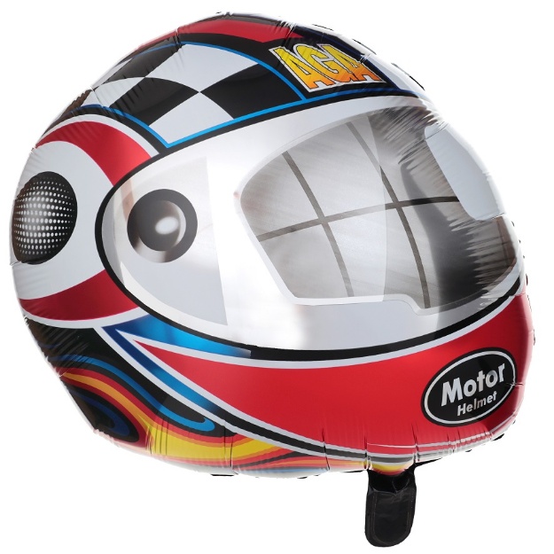 Obrázek z Foliový balonek Helma – Formule 1, 45 cm 