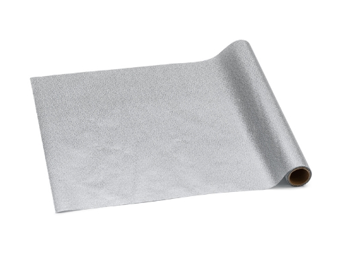Levně Stříbrný dekorační běhoun na stůl – 36 × 300 cm