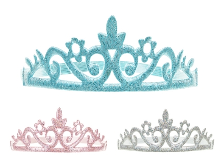 Picture of Sparkling Children's Crowns - set of 3 pcs (blue, pink, silver)