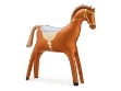 Picture of Standing Foil Balloon Brown Horse - 112 x 97 cm
