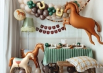 Obrázek z Fóliový balonek Kůň béžový – 45 cm, kulatý 