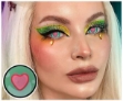 Obrázok z Kontaktné šošovky Anime Heart Eye – tyrkysové so srdcom