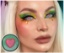 Obrázok z Kontaktné šošovky Anime Heart Eye – tyrkysové so srdcom