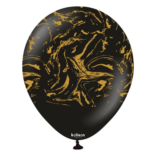 Obrázok z Balónky s potiskem Space Nebula Standard Black 30 cm - 25 ks