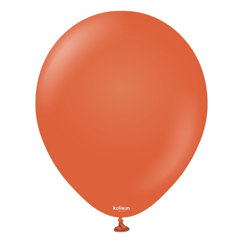 Levně Balonek rezavě oranžový, Retro Rust Orange - 30 cm