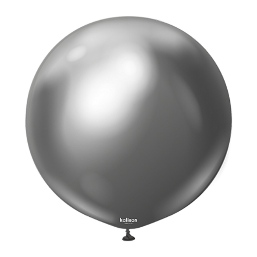 Levně Balonek chromový tmavě šedý, Mirror Space Grey 60 cm/24"