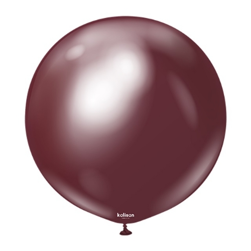 Levně Balonek chromový vínový, Mirror Burgundy 60 cm/24"