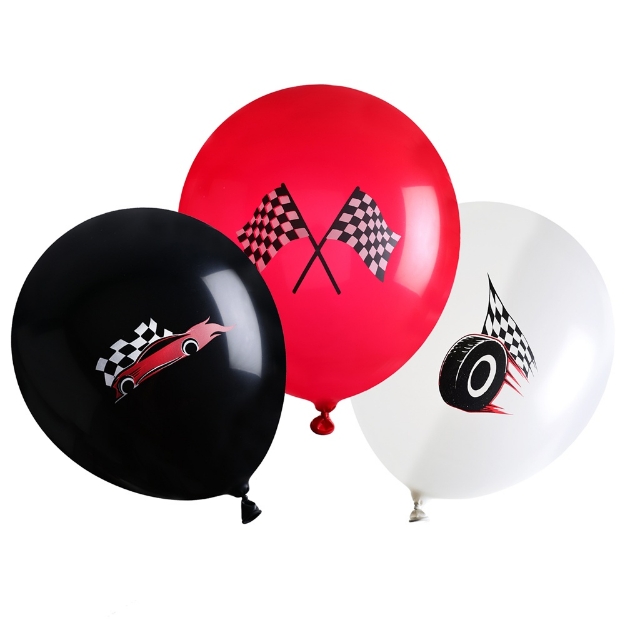 Obrázek Balonky s motivem Formule 1 – sada 6 ks, 30 cm