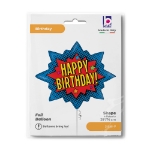 Obrázek Fóliový balonek Superhrdina Happy Birthday – 75 x 62 cm