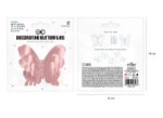 Obrázek 3D nálepky na zeď motýlci – Rose Gold, 12 ks